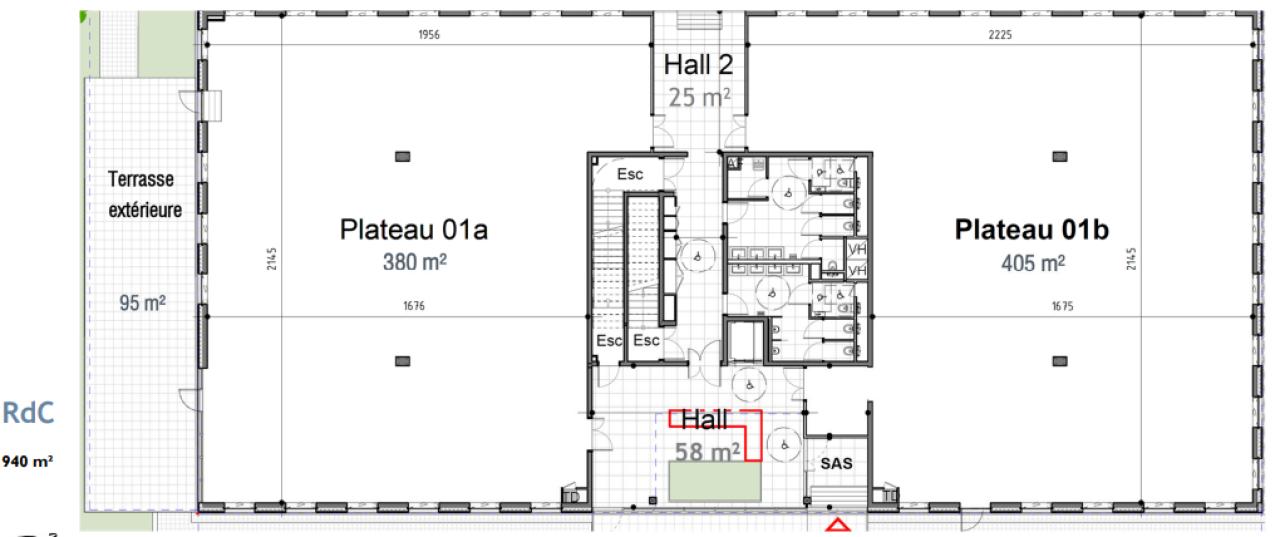 Bureau Villeneuve-d'Ascq 3660m² Location bureau Villeneuve-d'Ascq Nord OLBUR2530096 0
